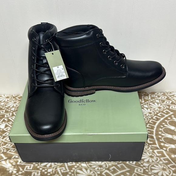 Goodfellow & Co Black Leather Ankle Boots - Picture 1 of 10